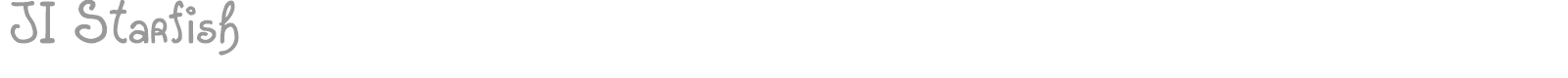 JI Starfish font preview
